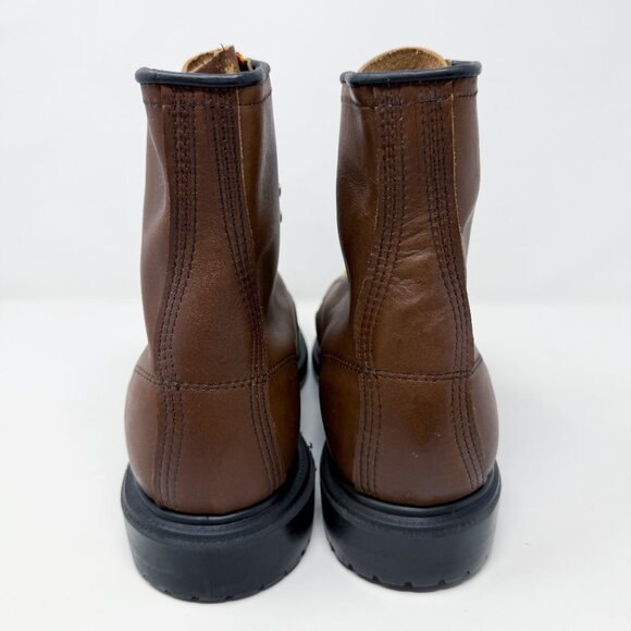 NWOB Red Wing Brown Leather Steel Toe Work Boots Men's Sz 11 Lace Up Made in USA - Picture 8 of 9